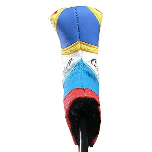 Majek Golf Retro Putter Blade Style Headcover Psychedelic Colorful Groovy Custom Design
