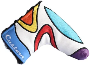 Majek Golf Retro Putter Blade Style Headcover Psychedelic Colorful Groovy Custom Design