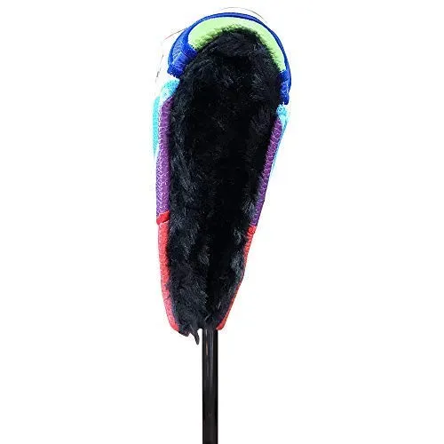 Majek Golf Retro Putter Blade Style Headcover Psychedelic Colorful Groovy Custom Design