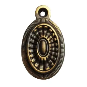 Oval Bed Bolt Covers, Antique