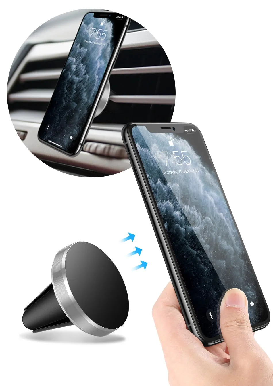 Phone Holder For Car Vent Mount Air Vent Mount