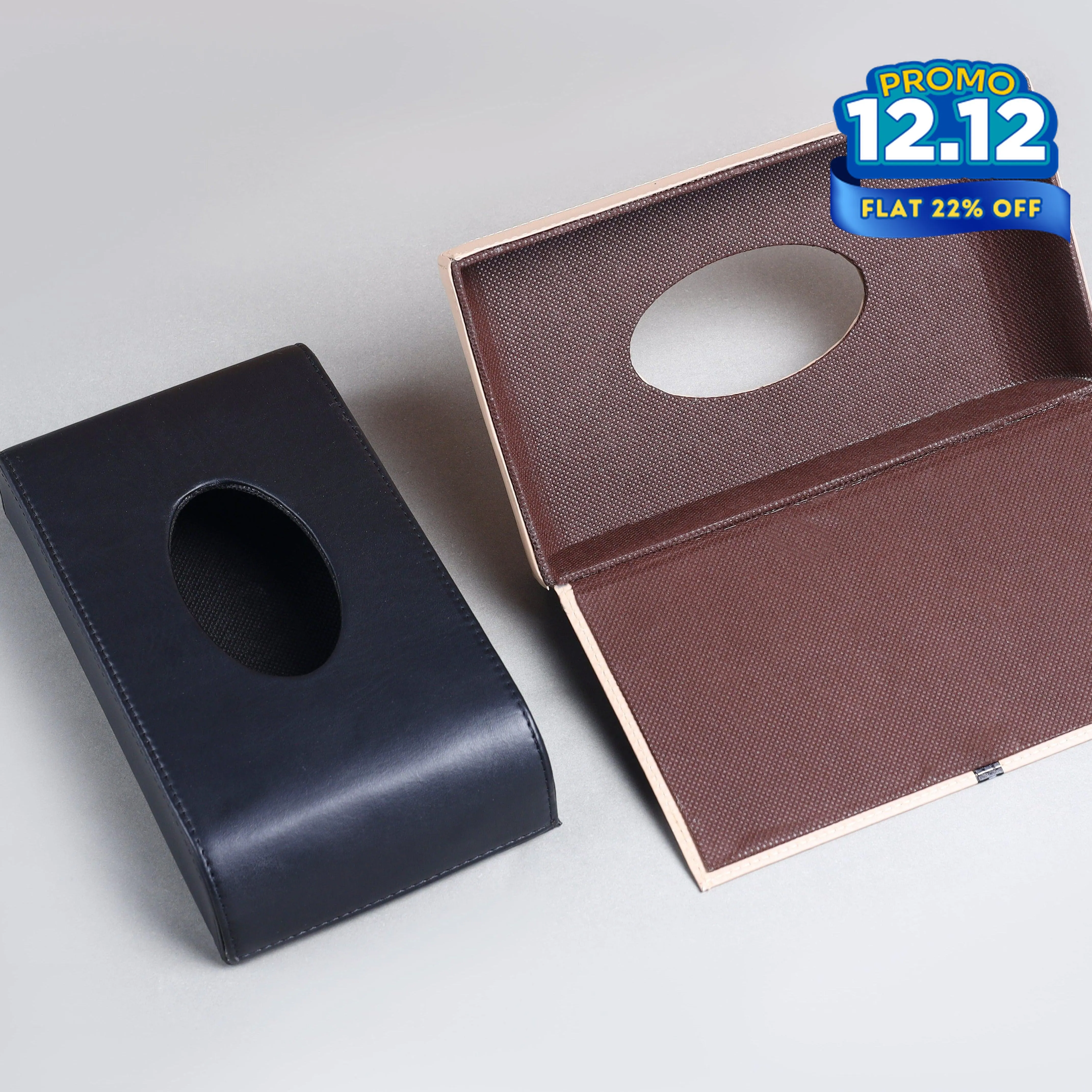 Premium PU Leather Tissue Box