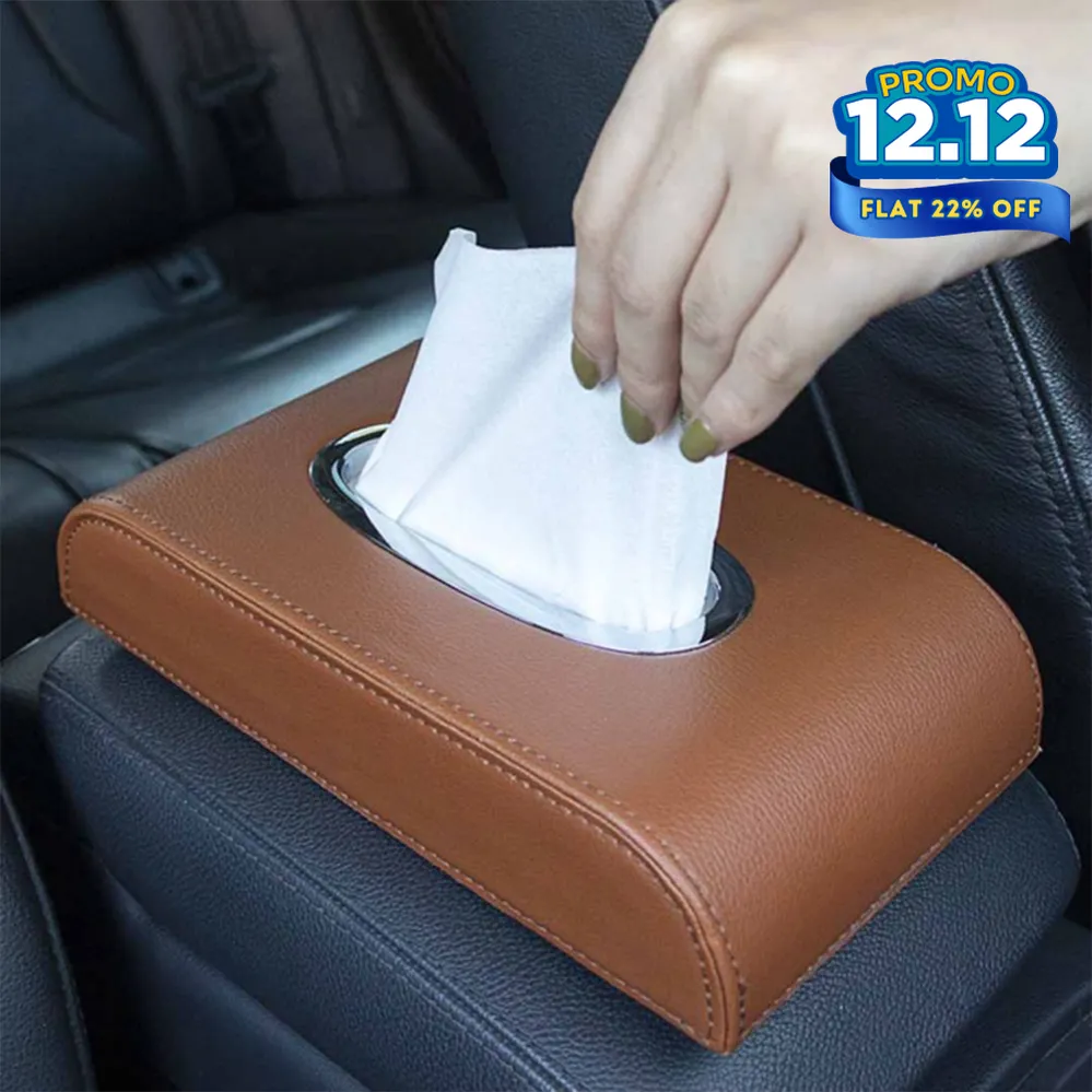 Premium PU Leather Tissue Box