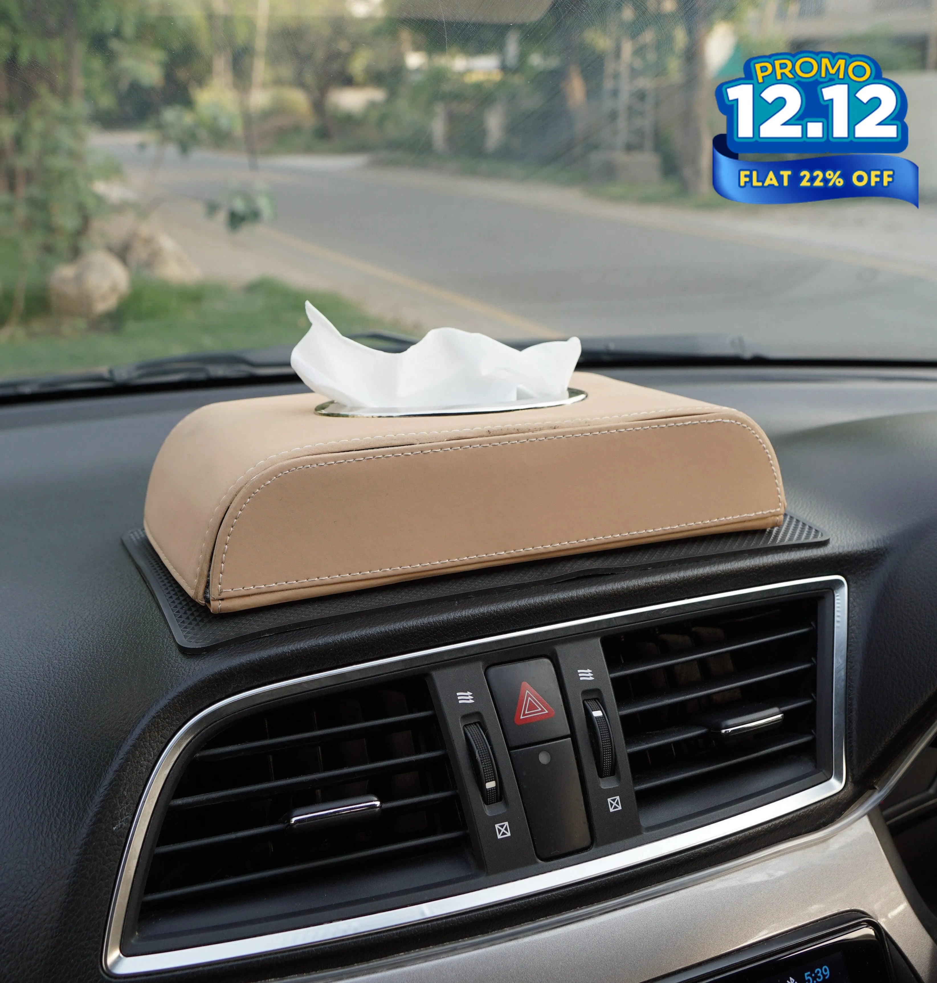 Premium PU Leather Tissue Box