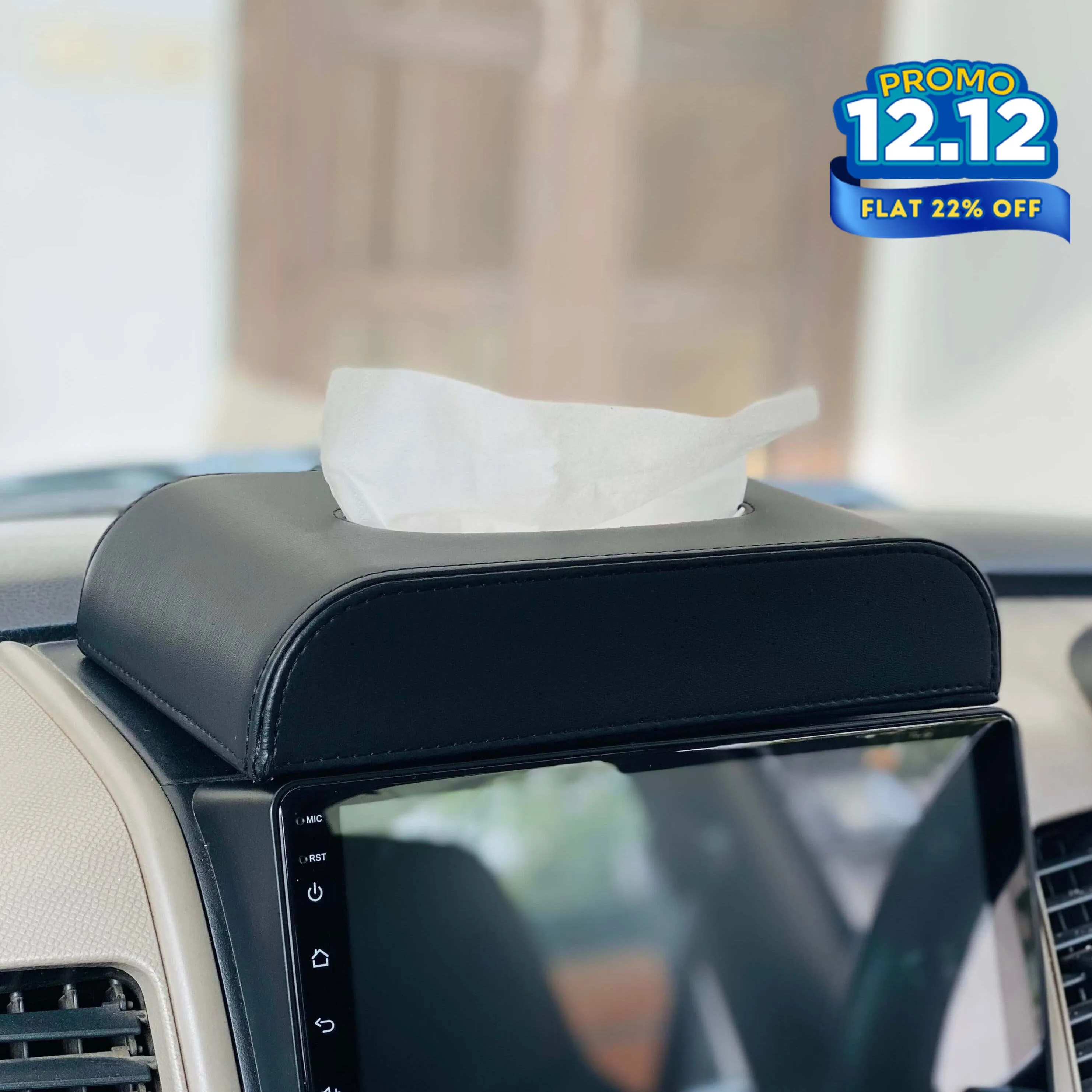 Premium PU Leather Tissue Box