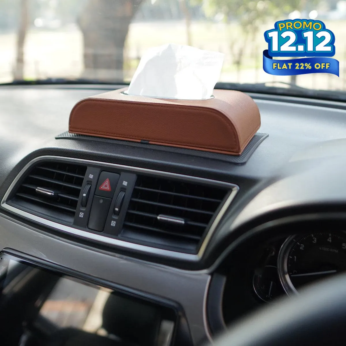 Premium PU Leather Tissue Box