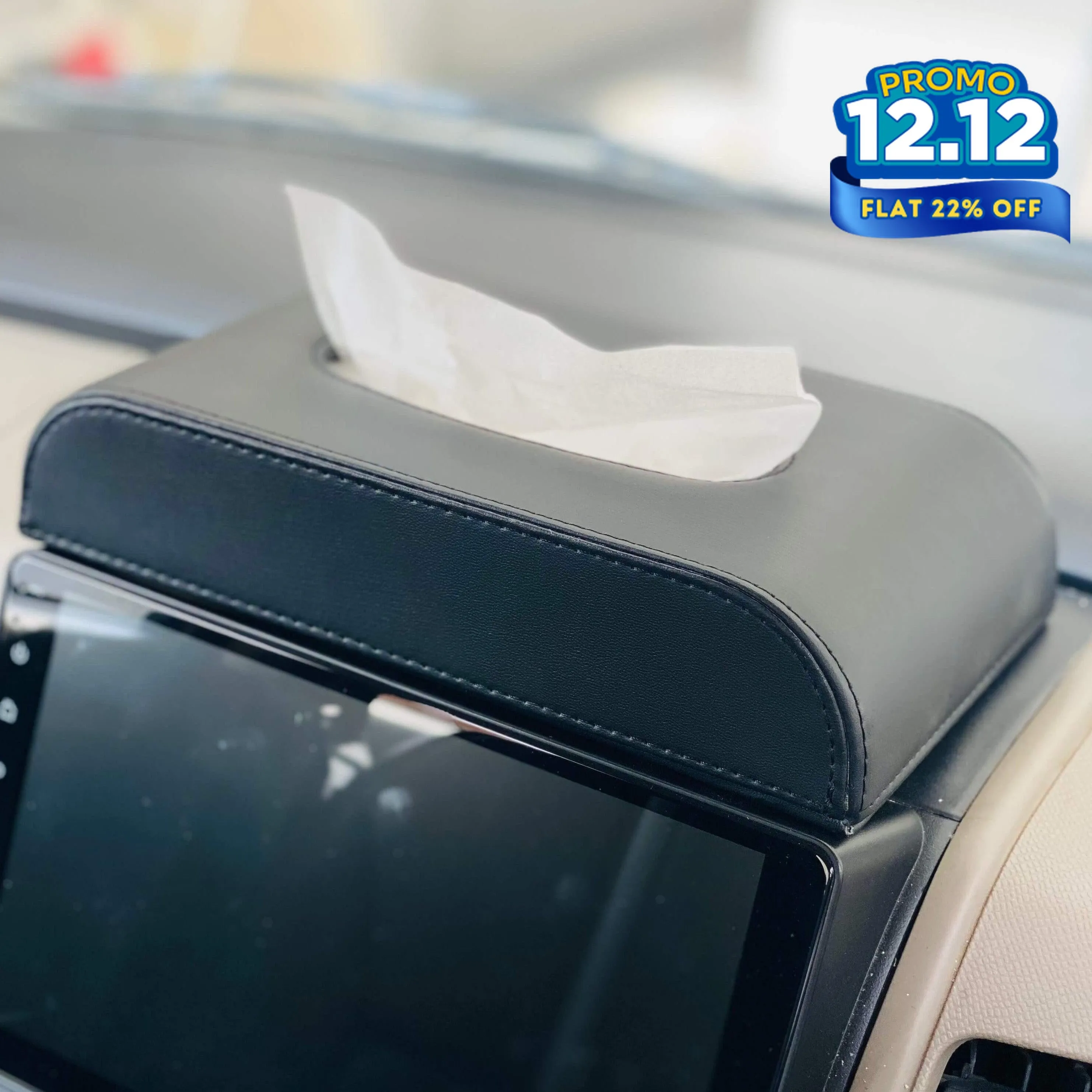 Premium PU Leather Tissue Box