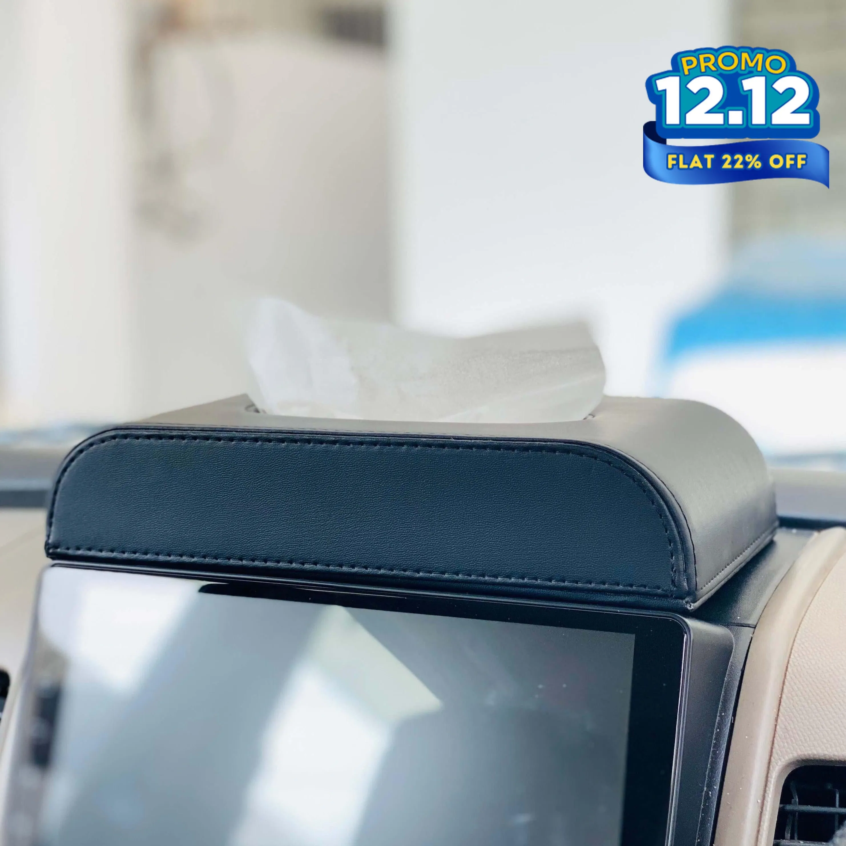 Premium PU Leather Tissue Box