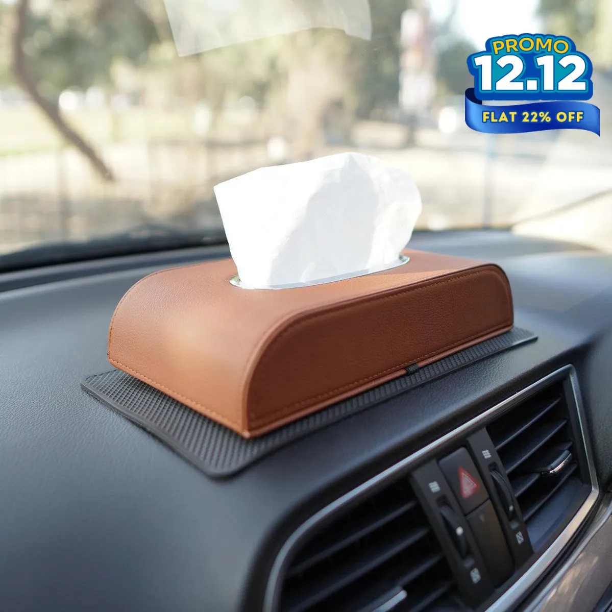 Premium PU Leather Tissue Box