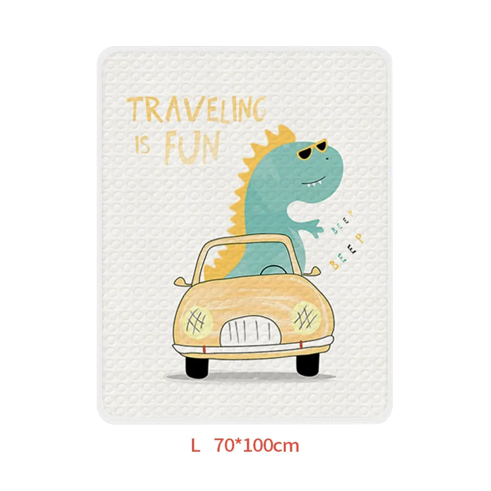 Reusable Baby Changing Mat Carton Waterproof Changing Pad Diapering Urine Mat Baby Bedding Set