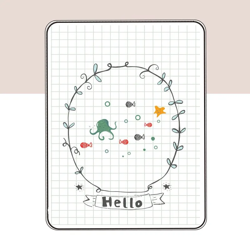 Reusable Baby Changing Mat Carton Waterproof Changing Pad Diapering Urine Mat Baby Bedding Set