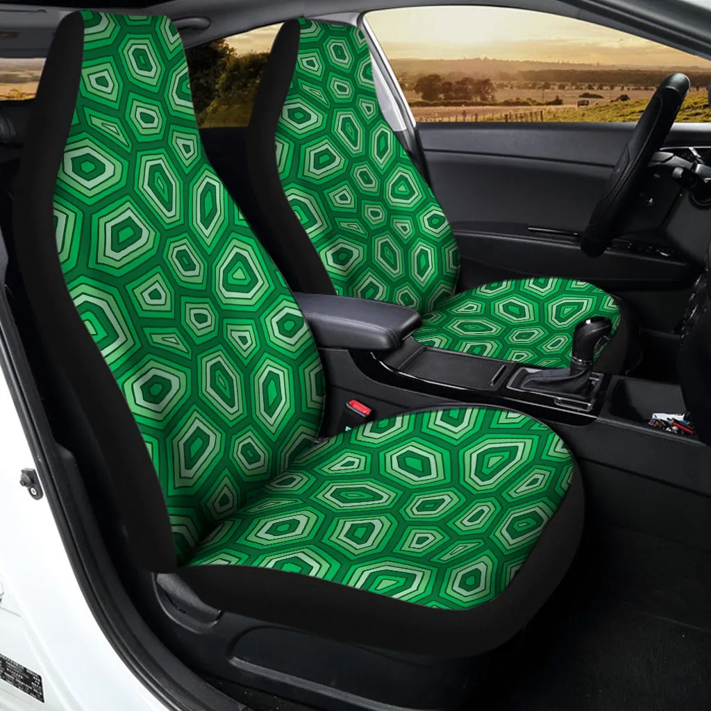 Sea Turtle Shell Pattern Print Universal Fit Car Seat Covers