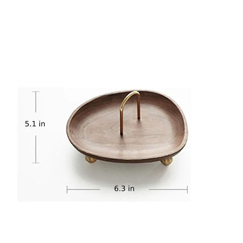 Slide Wooden & Gold Portable Trays