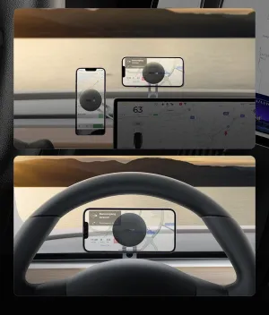 Tesla Model Y en Model 3 Telefoonhouder met MagSafe geschikt voor alle Telefoons - Dé Tesla Accessoires Specialist in Nederland en België