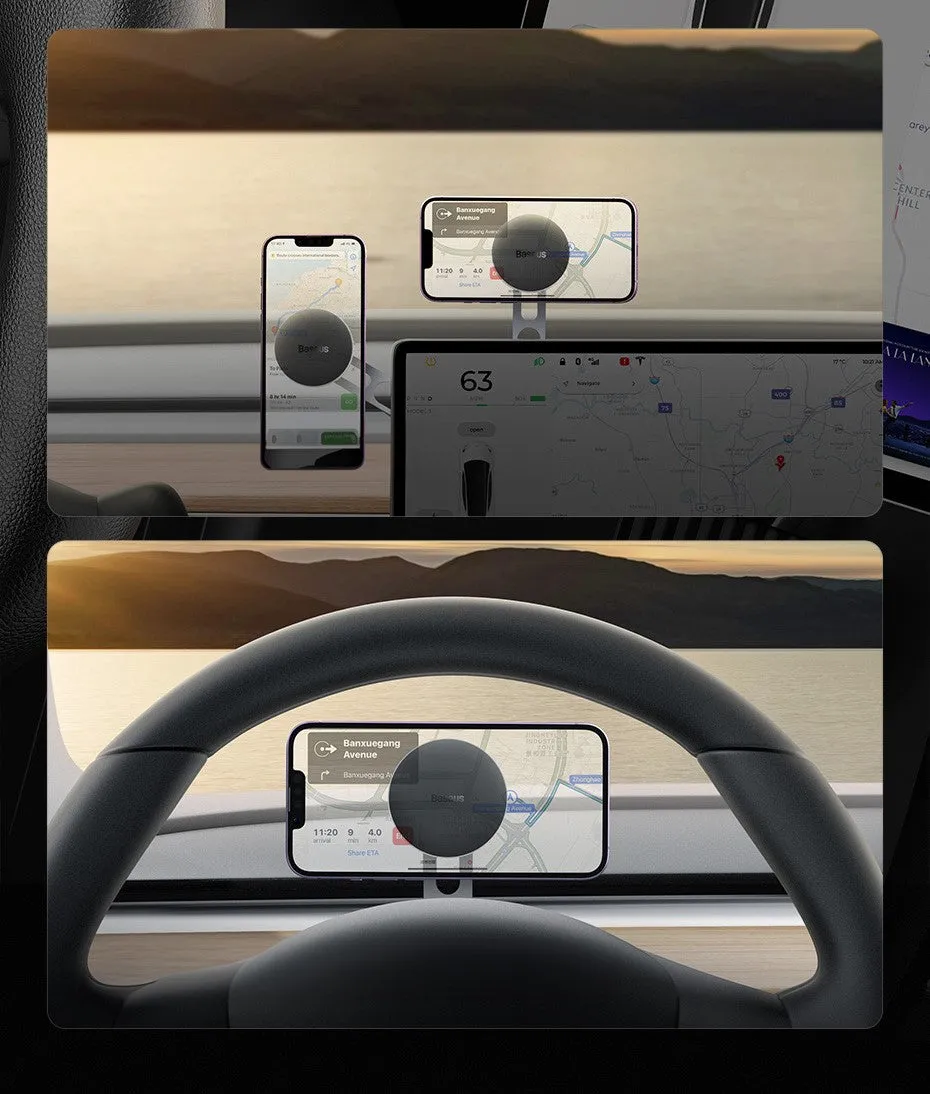 Tesla Model Y en Model 3 Telefoonhouder met MagSafe geschikt voor alle Telefoons - Dé Tesla Accessoires Specialist in Nederland en België