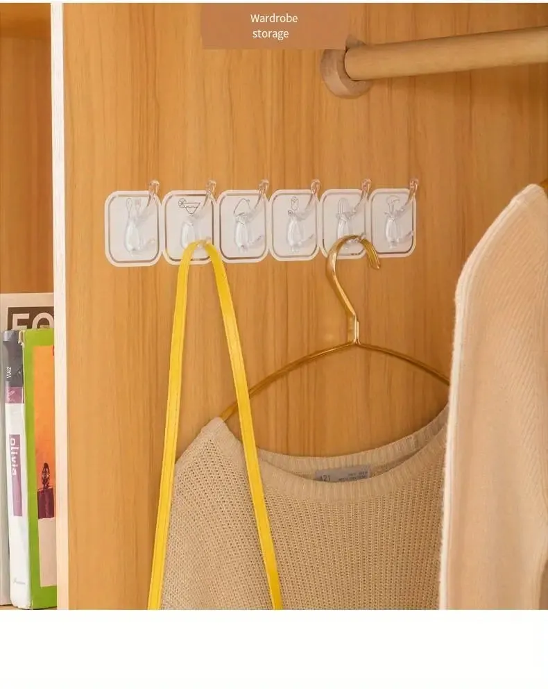Versatile Adhesive Hook Wall Mount