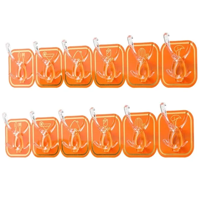 Versatile Adhesive Hook Wall Mount