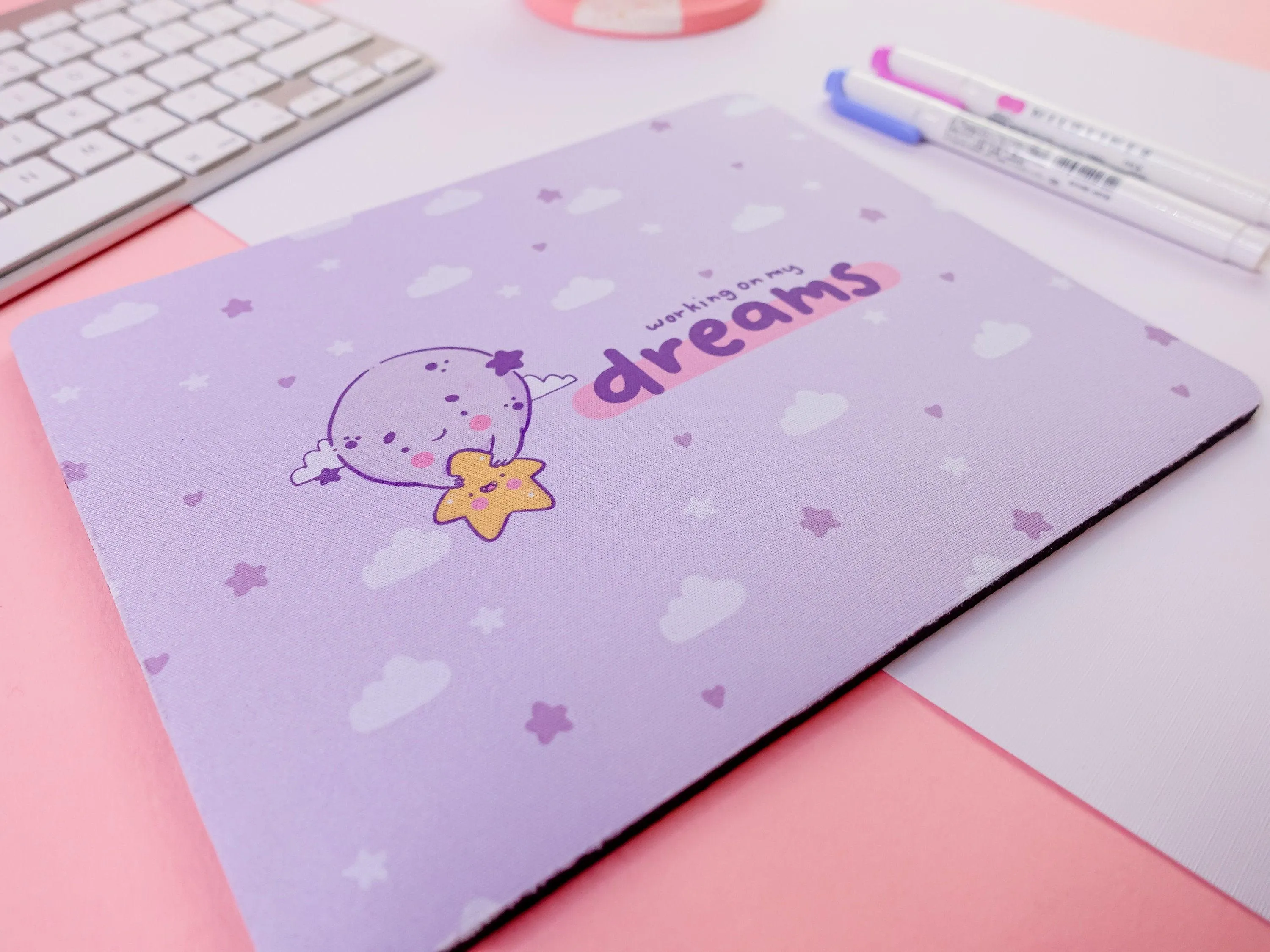 Working On My Dreams Rectangle Mouse Pad